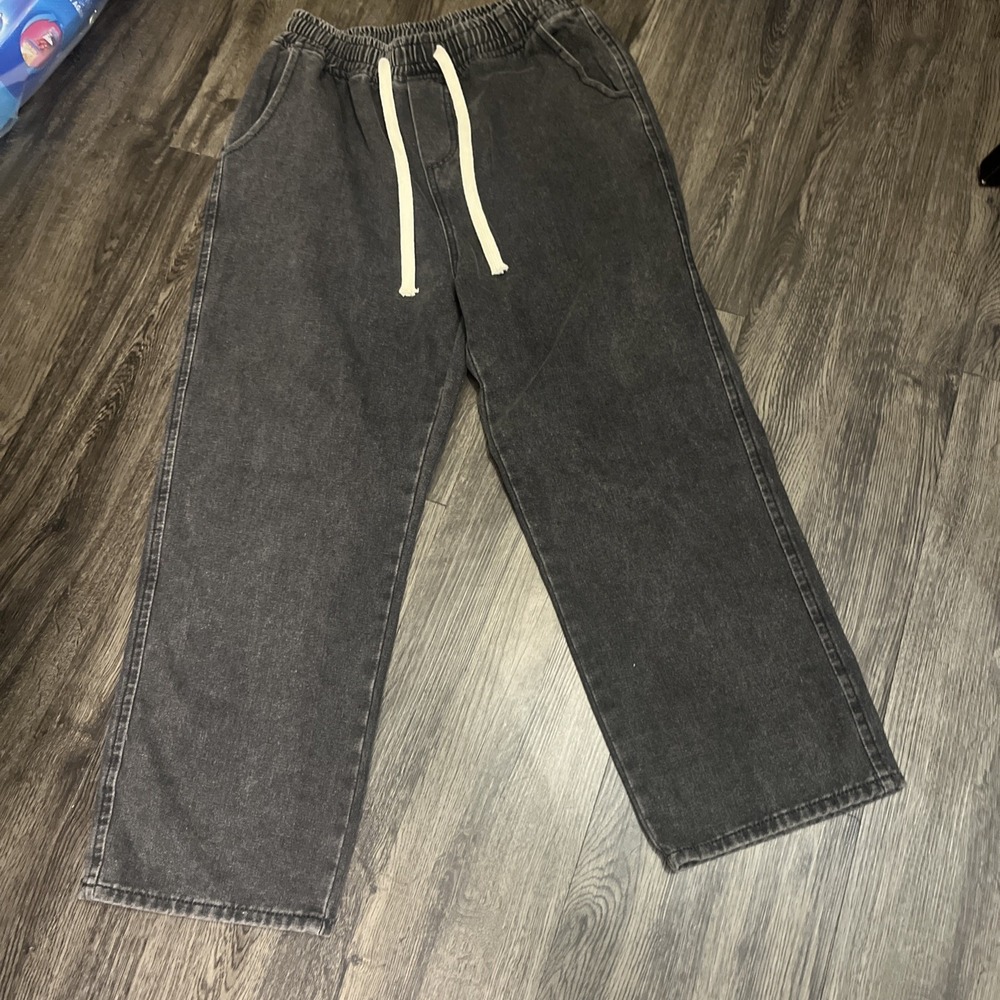 Jeans Pants Straight Line Size M